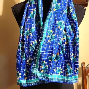 Vintage vara satin scarf/ wrap